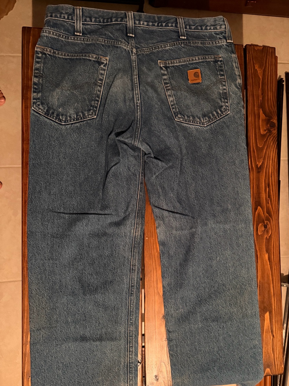 Vintage Carhartt Men’s Light Blue Denim Jeans